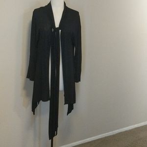 Zara black open cardigan